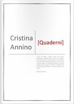 Cristina Annino-Quaderni