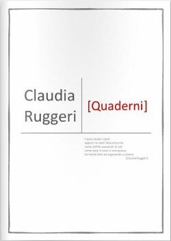 Claudia Ruggeri - Quaderni